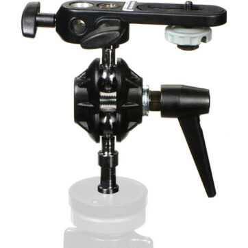 Manfrotto 155 Head Double Ball w/ 143 14.5cm. 2x 16mm studs with Camera/Umbrella Bracket