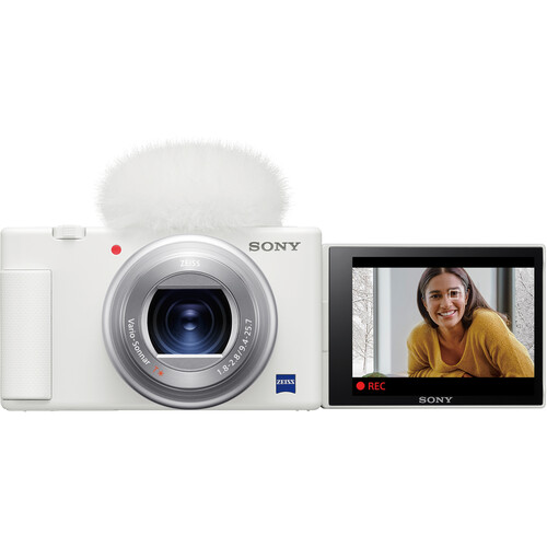 SONY ZV-1 24-70MM VLOG CAMERA WITH DIRECTIONAL MIC - WHITE