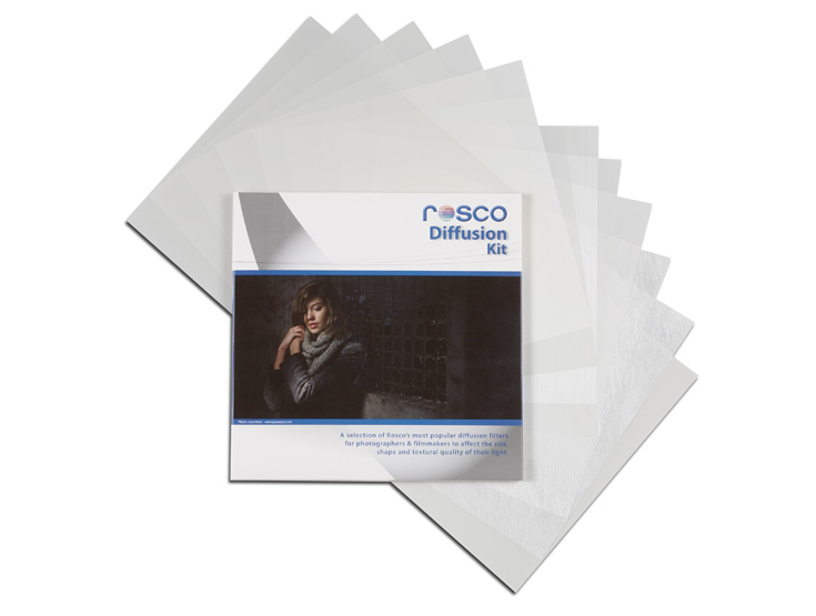 Rosco Diffusion Filter Kit - 12 x 12 (30cm x 30cm)