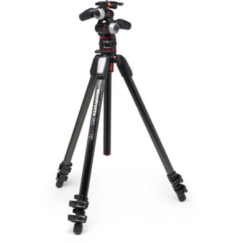 Manfrotto 055 Carbon Fibre 3-Section Tripod Kit with XPRO 3-Way Head