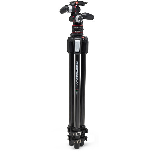 Manfrotto 055 Carbon Fibre 3-Section Tripod Kit with XPRO 3-Way Head - Image 2