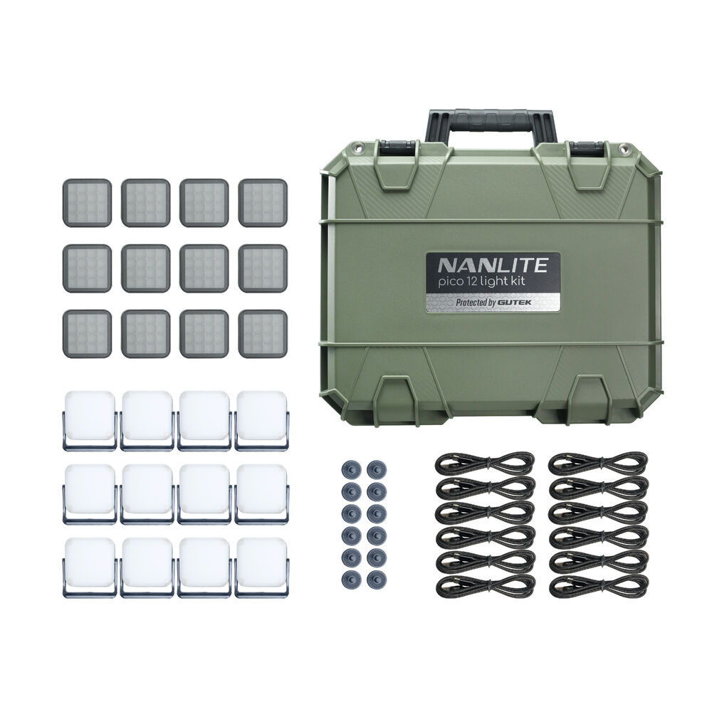 Nanlite Pico LED Light Midnight Blue 12 Kit with Hard Case - Image 4
