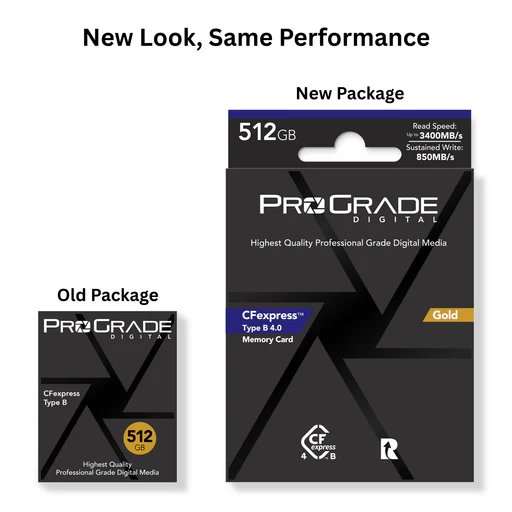 PGCFX512GAT2NA - ProGrade Digital 512GB CFexpress Type B 4.0 Memory Card (Gold) - Twin Pack - Image 2