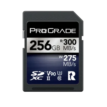 PGSD256GBIKNA - ProGrade Digital 256GB SDXC UHS-II V90 Memory Card (Iridium)
