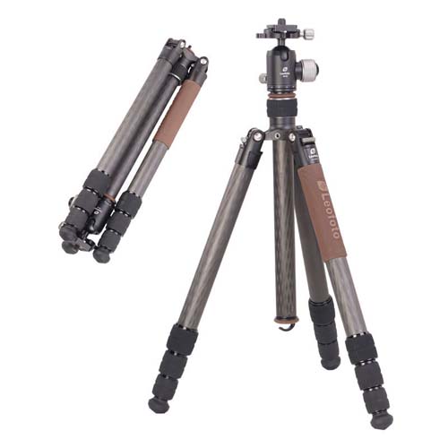 Leofoto LX-284CT Urban Series 4 Section Reverse Fold Tripod with XB38 Ball Head - Image 2