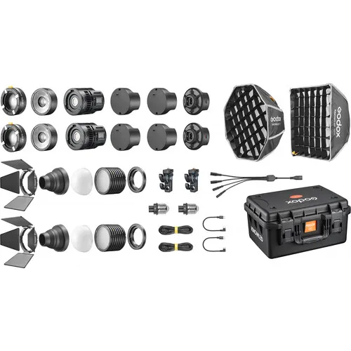 GODOX KNOWLED MS60BI BI-COLOUR LED 2 LIGHT KIT