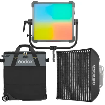 GODOX KNOWLED P300R 1X1 RGB PANEL INC CASE & S/BOX