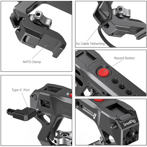 SmallRig NATO Top Handle with Record Start / Stop Remote Trigger 3322 - Image 9