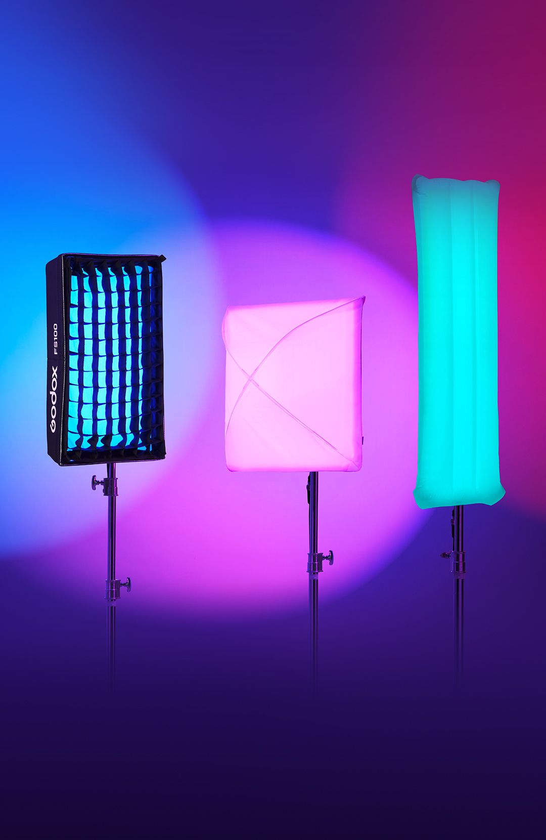 GODOX FL200R 2X2 FLEXIBLE RGB MAT V-LOCK KIT - Image 2