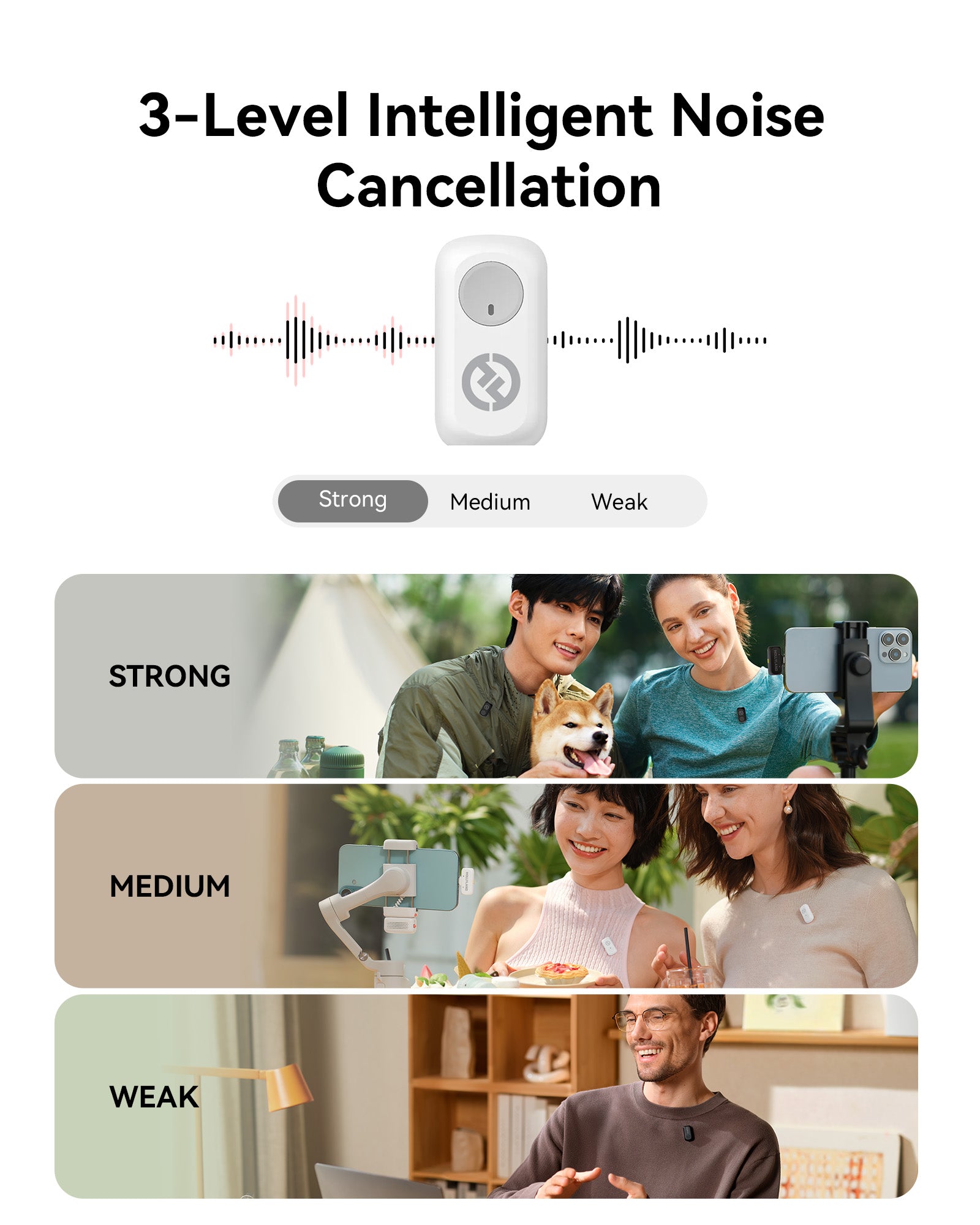 Hollyland Lark A1 Wireless Microphone Combo Kit for 2 person (Black) - Image 4