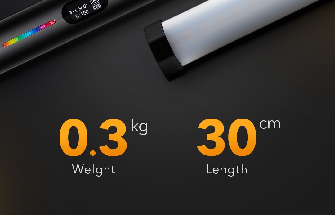 GODOX TL30 2 LIGHT RGB TUBE LIGHT KIT 30cm - Image 5