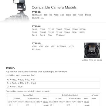 GODOX TT350P TTL SPEEDLIGHT FLASH FOR PENTAX