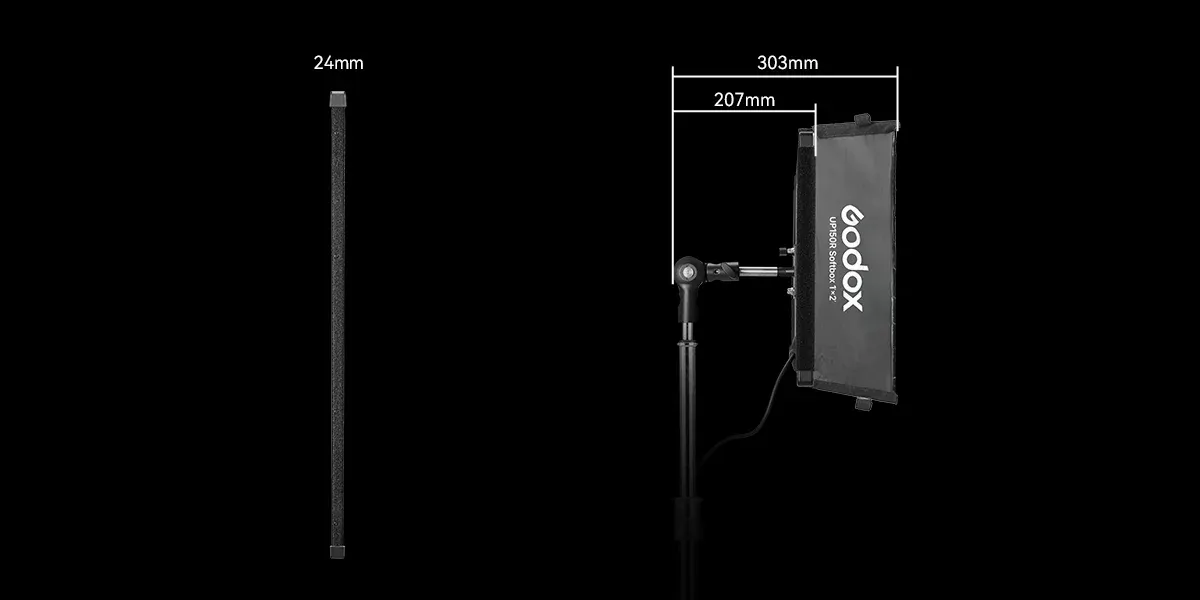 GODOX LITEWAFER UP150R RGB 1X2 LIGHT PANEL - Image 5