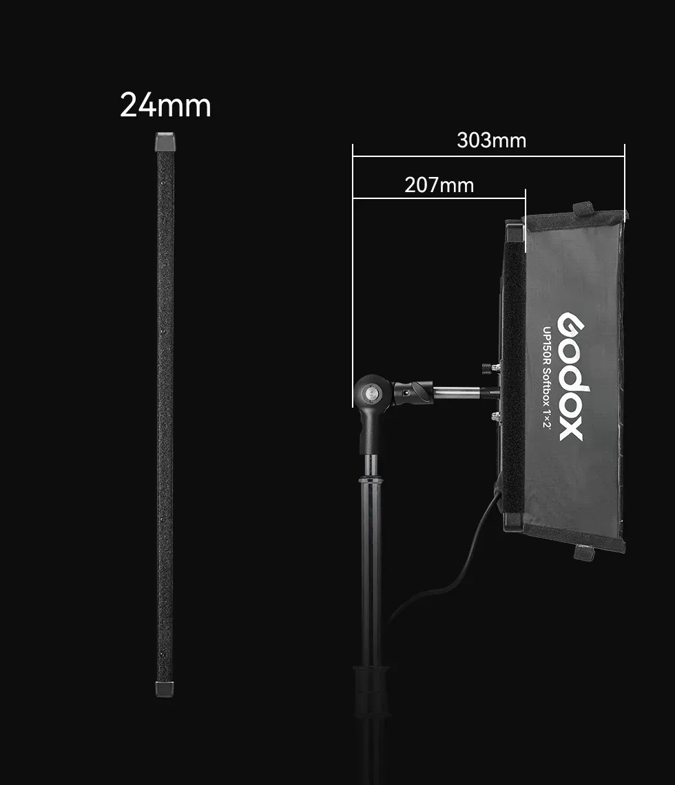 GODOX LITEWAFER UP150R RGB 1X2 LIGHT PANEL - Image 6