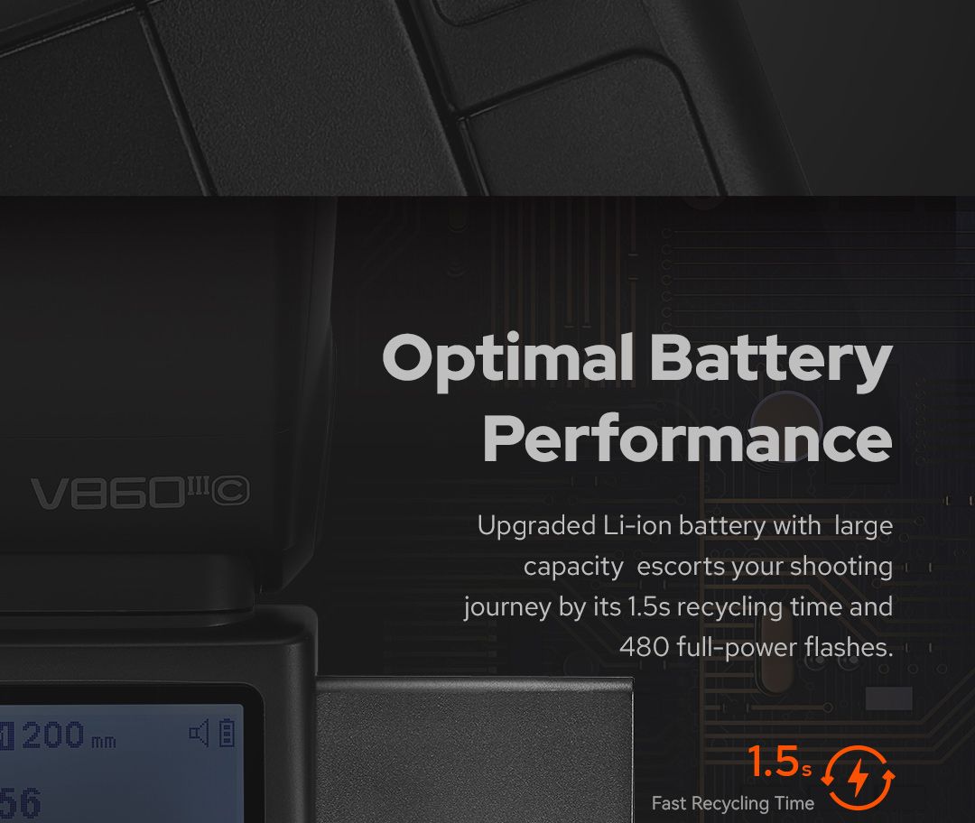 GODOX V860IIIOP I-TTL LI-ION FLASH FOR OLY/PAN - Image 7