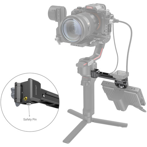 SmallRig Adjustable Monitor Support for Selected DJI and Zhiyun Stabilizers BSE2386B - Image 7