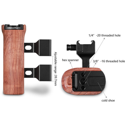 SmallRig Wooden NATO Side Handle 2187B - Image 4