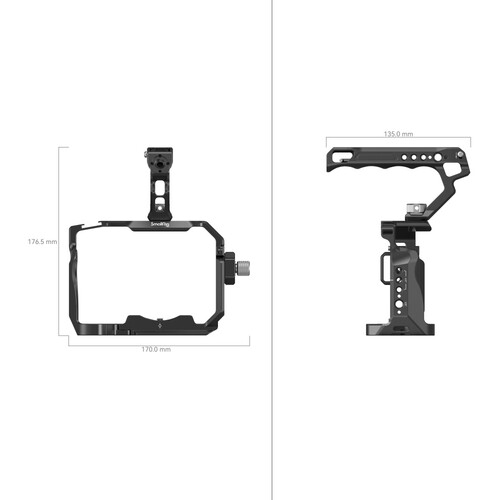 SmallRig Basic Cage Kit for Sony Alpha 7R V / Alpha 7 IV / Alpha 7S III 3668B - Image 8