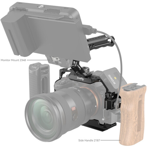 SmallRig Basic Cage Kit for Sony Alpha 7R V / Alpha 7 IV / Alpha 7S III 3668B - Image 4