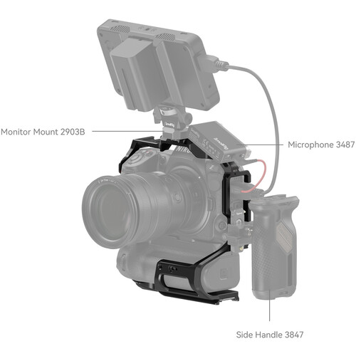 SmallRig Cage for Nikon Z 8 with MB-N12 Battery Grip 3982 - Image 4