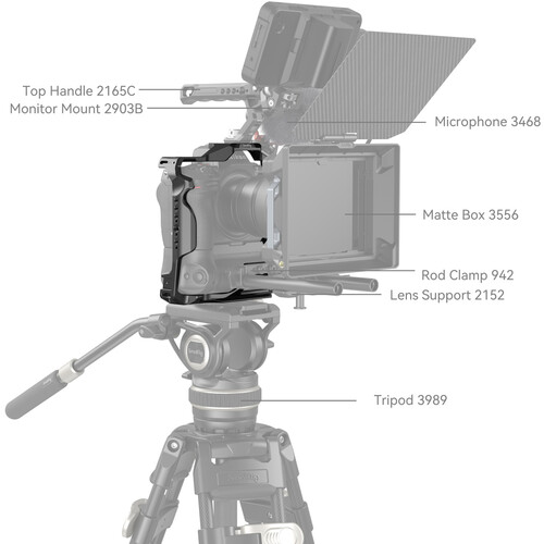 SmallRig Cage for Nikon Z 8 with MB-N12 Battery Grip 3982 - Image 3