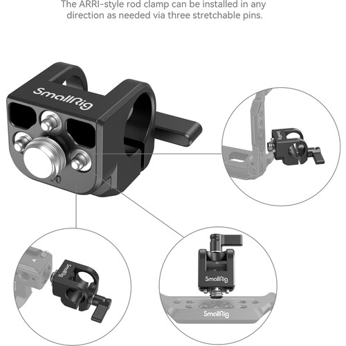 SmallRig 15mm ARRI Locating Single Rod Clamp 4171 - Image 5