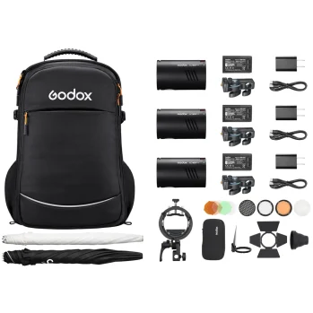 GODOX AD100ProII 3 LIGHT FLASH KIT INC BAG
