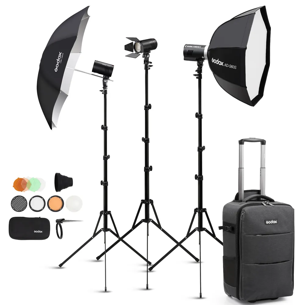GODOX AD100PROII/300PROII KIT INC UMB, S/BOX + ACC