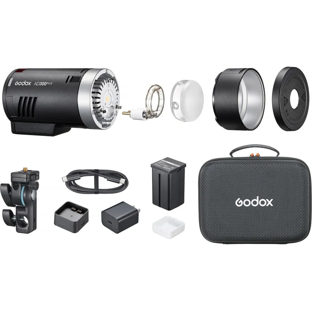 GODOX AD100PROII/300PROII KIT INC UMB, S/BOX + ACC - Image 3