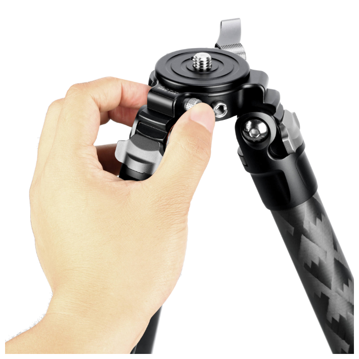 Leofoto LQ-324C Mr.Q Series 4 Section Carbon Fibre Tripod with LH-40LR (Lever Release) Ball Head - Image 7