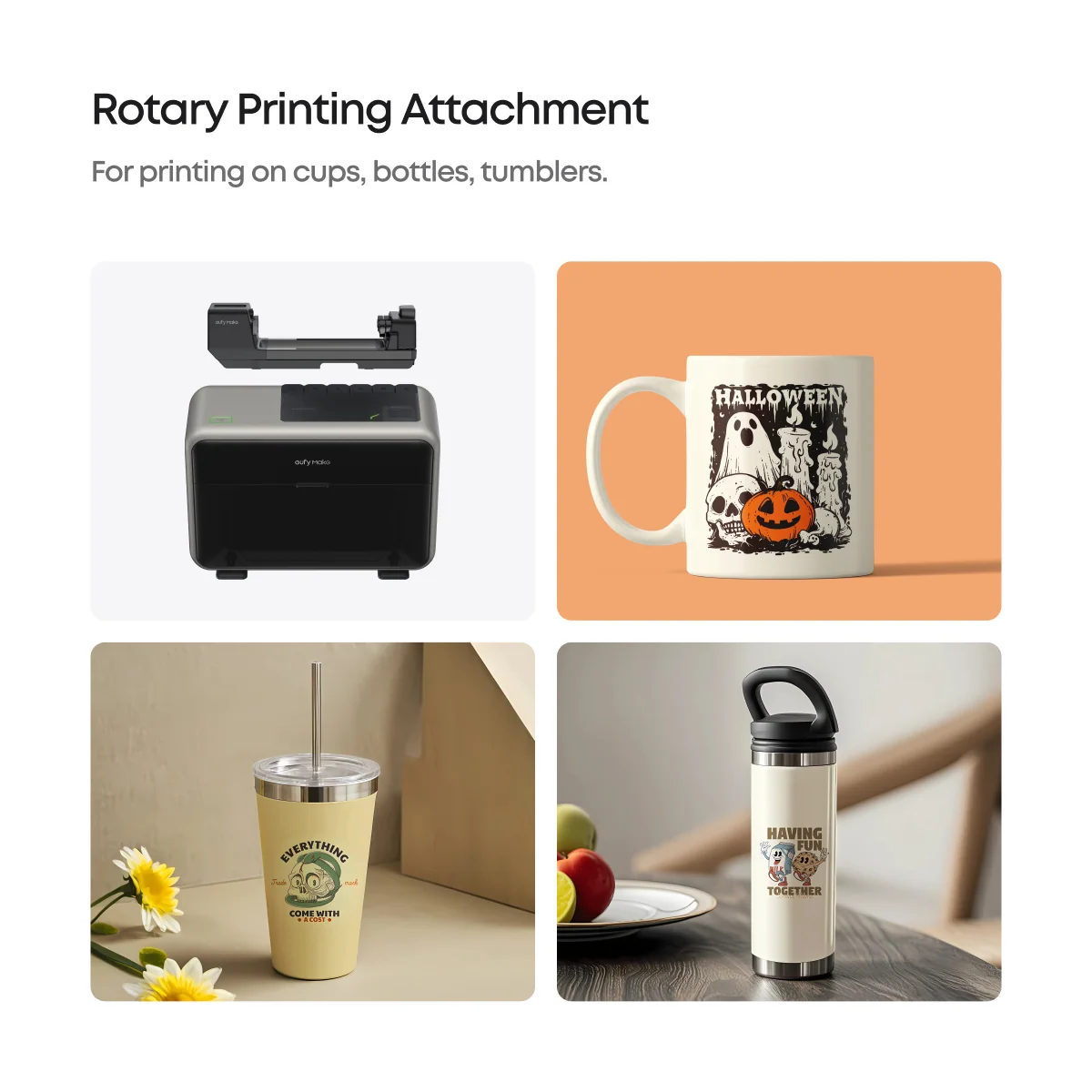 eufyMake Rotary Printing Attachment for UV Printer E1 - Image 2