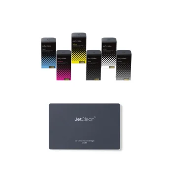 eufyMake Ink (CMYKWG) and Cleaning Cartridge Kit for UV Printer E1