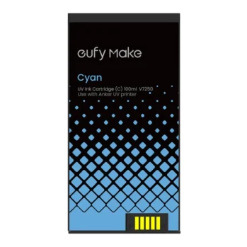 eufyMake UV Ink Cartridge (C, Cyan, 100ml) for UV Printer E1