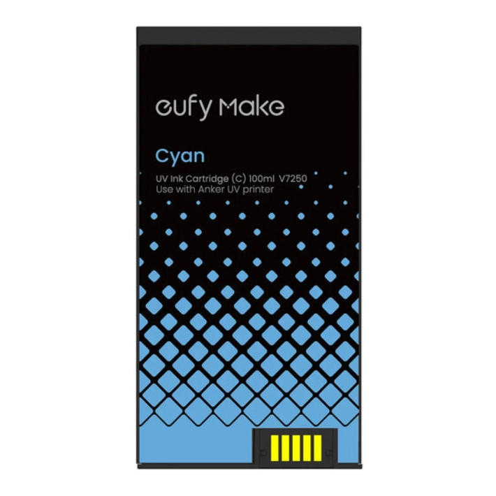 eufyMake UV Ink Cartridge (C, Cyan, 100ml) for UV Printer E1