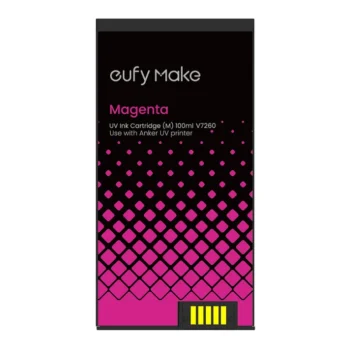 eufyMake UV Ink Cartridge (M, Magenta, 100ml) for UV Printer E1