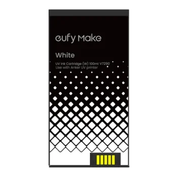 eufyMake UV Ink Cartridge (W, White, 100ml) for UV Printer E1