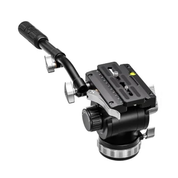 Leofoto BV-20 75mm Base Video Fluid Head with Arca PU-130D Plate