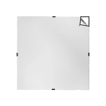SCRIM JIM CINE SIL/WHITE BOUNCE FABRIC 2.4 x 2.4M