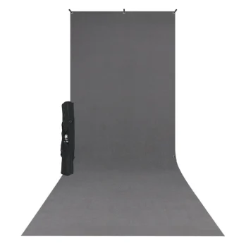 WESTCOTT X-DROP KIT N/TRAL GREY SWEEP B/G 1.5X3.7m
