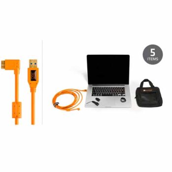 TETHER TOOLS STARTER TETHERING KIT W/USB 3.0 A TO B,4.6M BLK