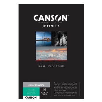CANSON AQUARELLE RAG 240gsm A3+ X 25 SHEETS