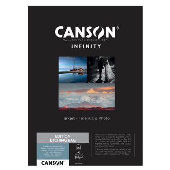 CANSON EDITION ETCHING RAG 310gsm A3 X 25 SHEETS