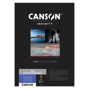 CANSON RAG PHOTOGRAPHIQUE 310gsm A3 X 25 SHEETS