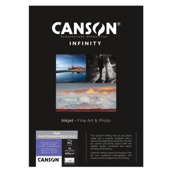 CANSON RAG PHOTOGRAPHIQUE DUO 220gsm A4 X 25