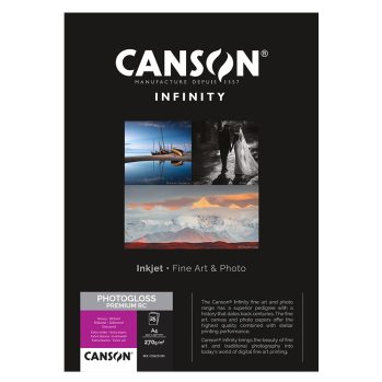 CANSON PHOTOGLOSS PREM RC 270gsm A4 X 25 SHEETS