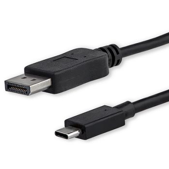 StarTech.com 1.83 m USB Type C Male Thunderbolt 3 -  DisplayPort Male Digital 4K Black