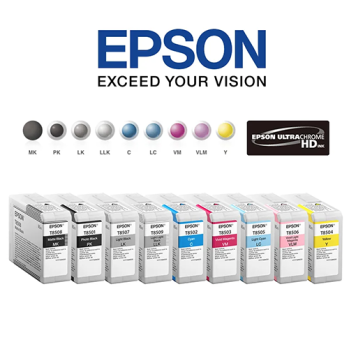 Epson 80ml UltraChrome HD Light Cyan Pigment